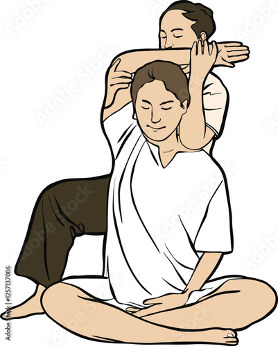 Traditional Thai body massage relaxation