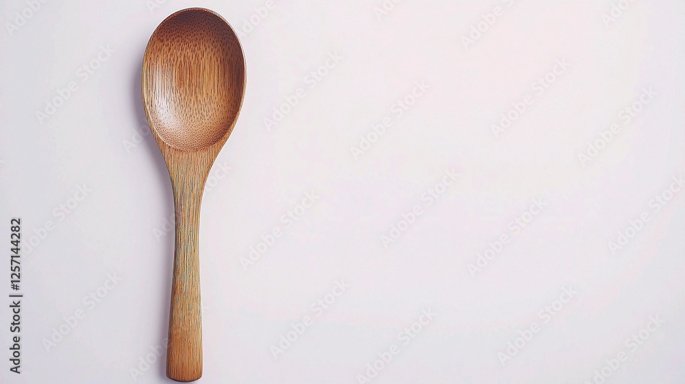 Isolated Wooden Spoon on White Background Ideal for Kitchen Use Isolated Wooden Spoon on White Background Ideal for Kitchen Use