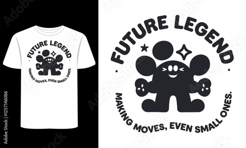 Future Giggle Legend Kids T-Shirt Vector graphic 