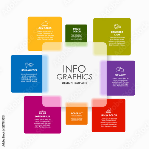 Infographic design template with place for your data. Vector illustration.