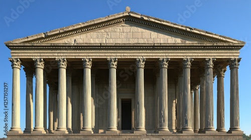 The maison carree a well preserved roman temple in nimes photo