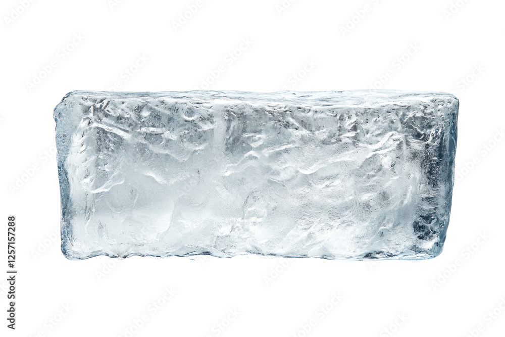Ice block on a transparent background Ice block on a transparent background