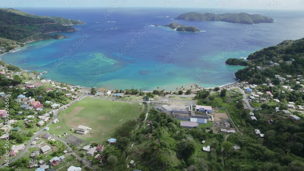 Speyside in Tobago comes alive with a sweeping aerial perspective of its vivid green landscapes and tranquil sandy shores. Speyside in Tobago comes alive with a sweeping aerial perspective of its vivid green landscapes and tranquil sandy shores.