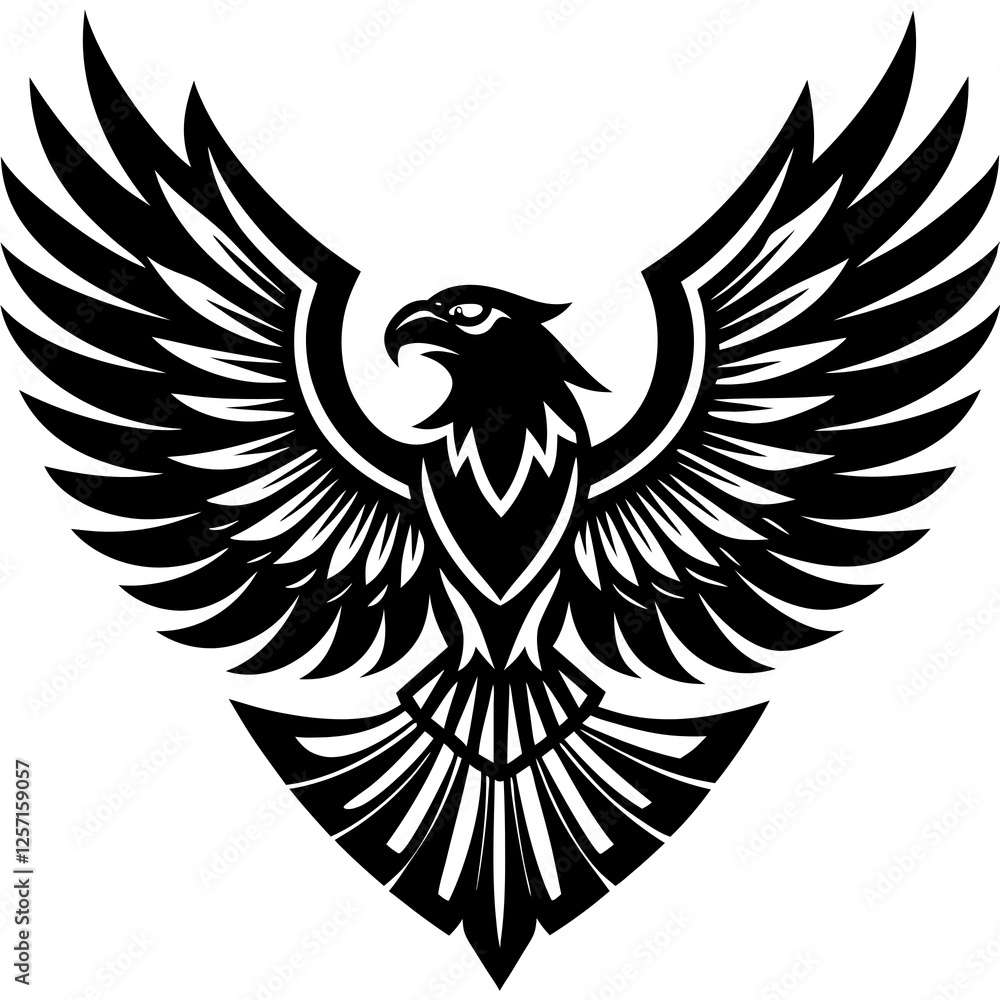 Obraz premium bald eagle logo vector illustration
