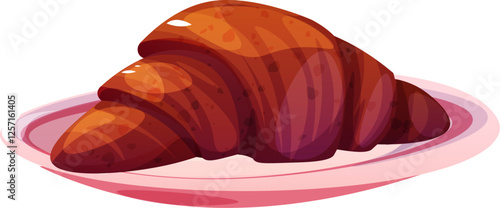 Cartoon Croissant