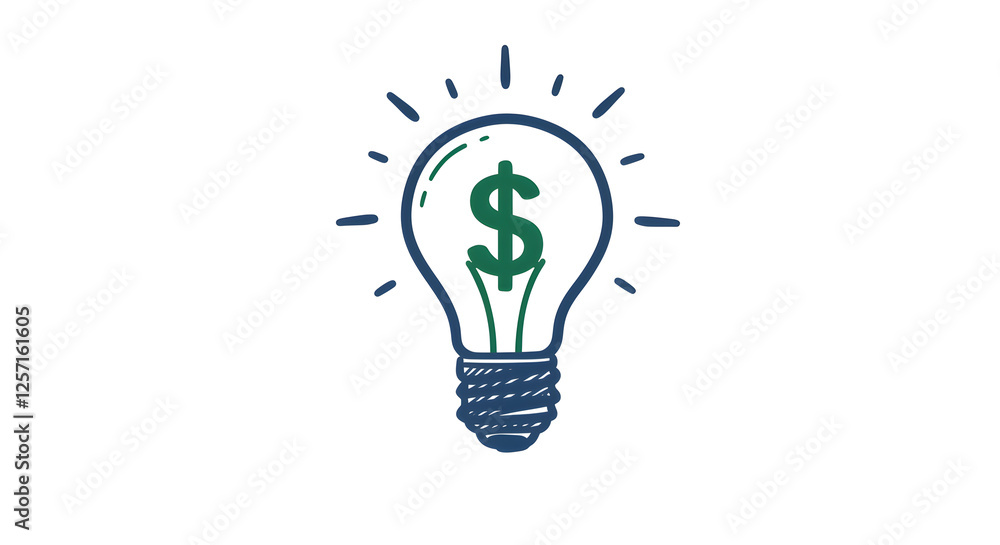 Dollar Sign Light Bulb Icon Symbolizing Financial Ideas and Investment Dollar Sign Light Bulb Icon Symbolizing Financial Ideas and Investment