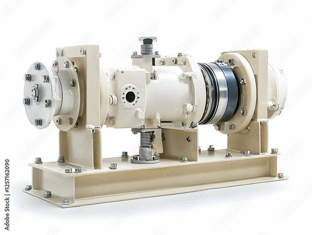 Fototapeta premium Industrial pump system on white background