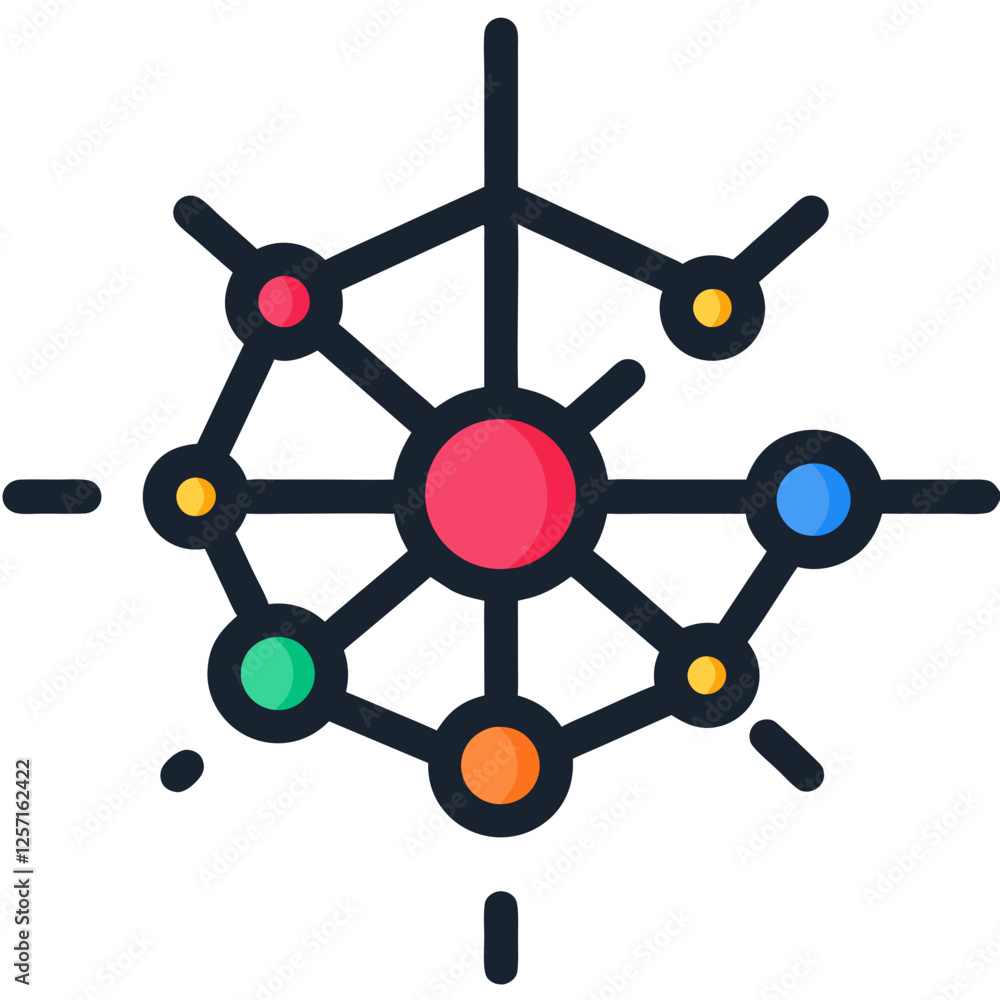 Network icon isolated on white vector illustration Network icon isolated on white vector illustration