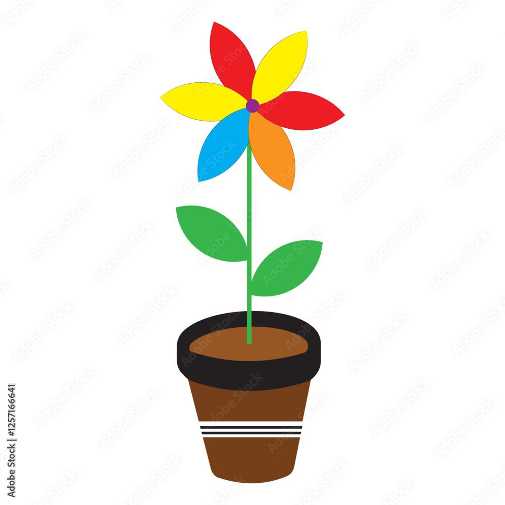 flower in a pot flower in a pot