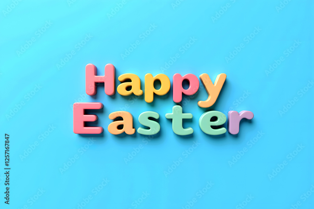 Easter Elegance: Soft Pastel Decorations with a 3D Easter Elegance: Soft Pastel Decorations with a 3D