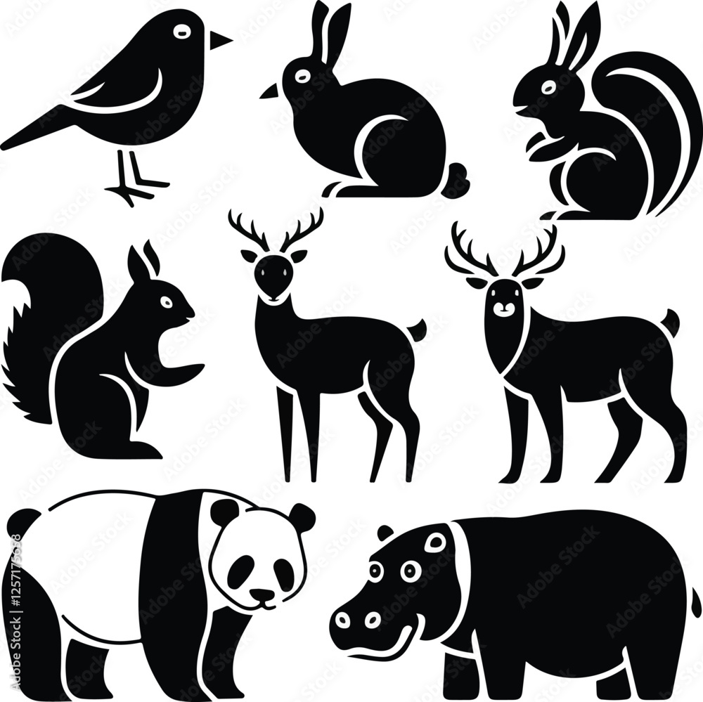 Obraz premium set of animals