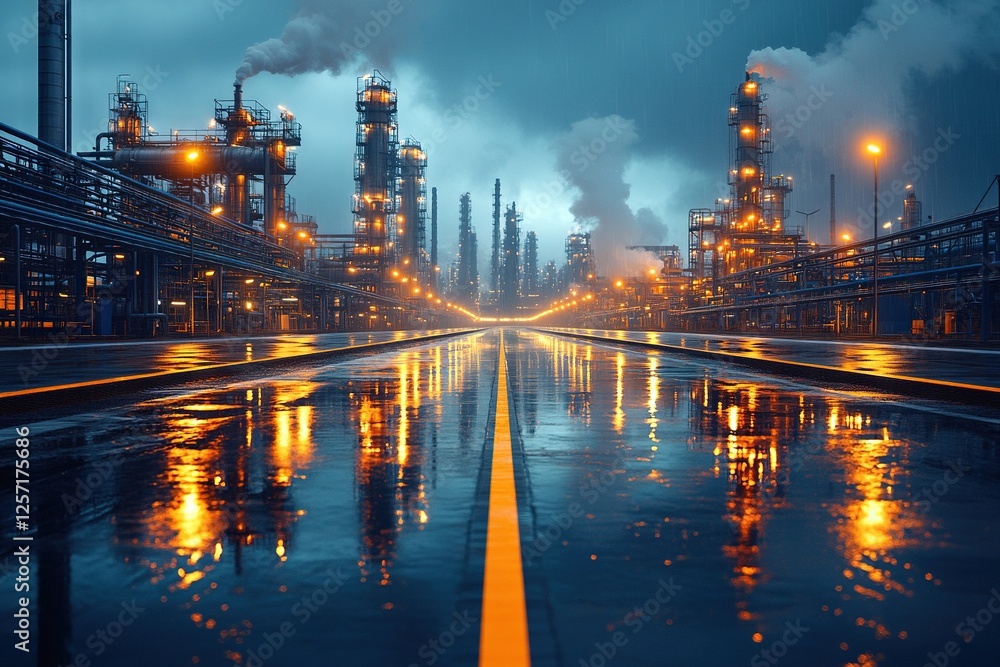 Fototapeta premium oil and gas plantation