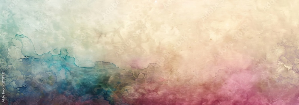 Fototapeta premium Abstract Watercolor Background With Blended Textures In Muted Hues. Perfect For Adding Depth To Designs.