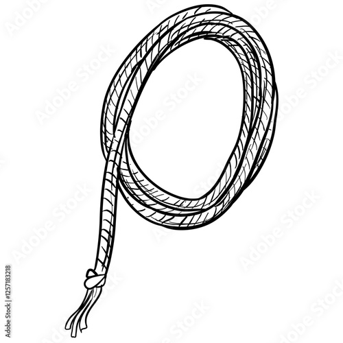 ropes and lasso handdrawn illustration