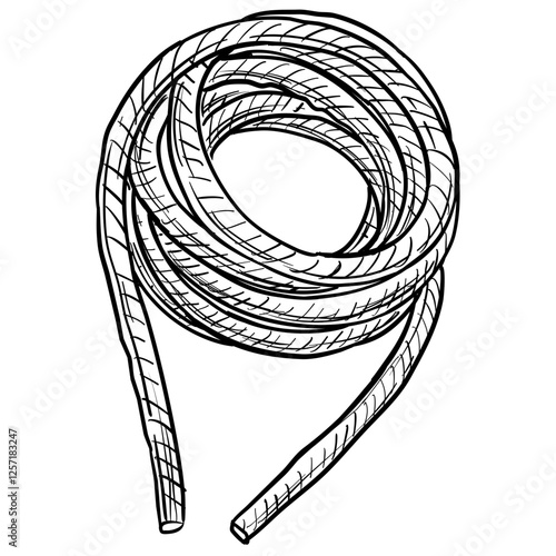 ropes and lasso handdrawn illustration