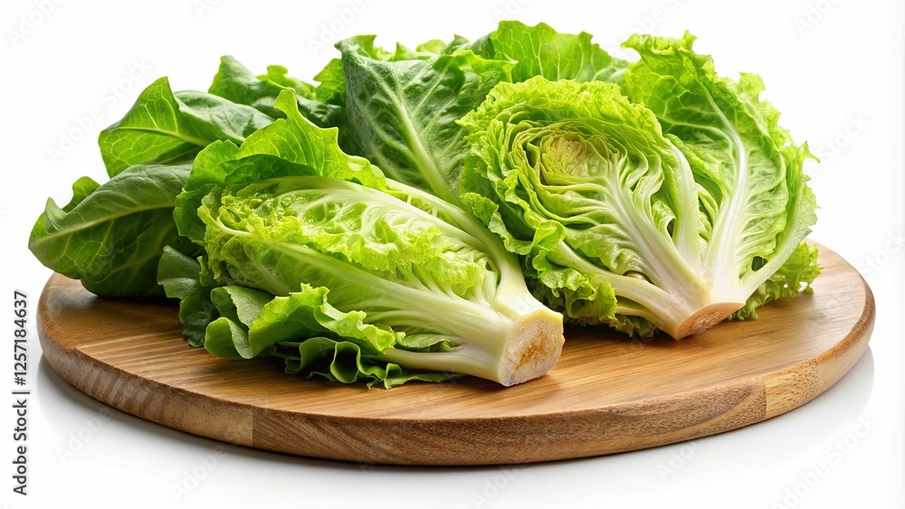Fresh Lettuce Heads on Wooden Cutting Board - Two fresh heads of lettuce placed on a wooden cutting board, ready for use in healthy dishes and salads.
Fresh Lettuce Heads on Wooden Cutting Board - Two fresh heads of lettuce placed on a wooden cutting board, ready for use in healthy dishes and salads.