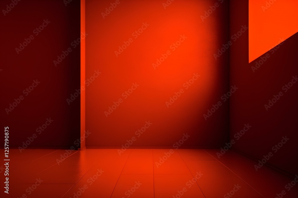 empty room with red door empty room with red door