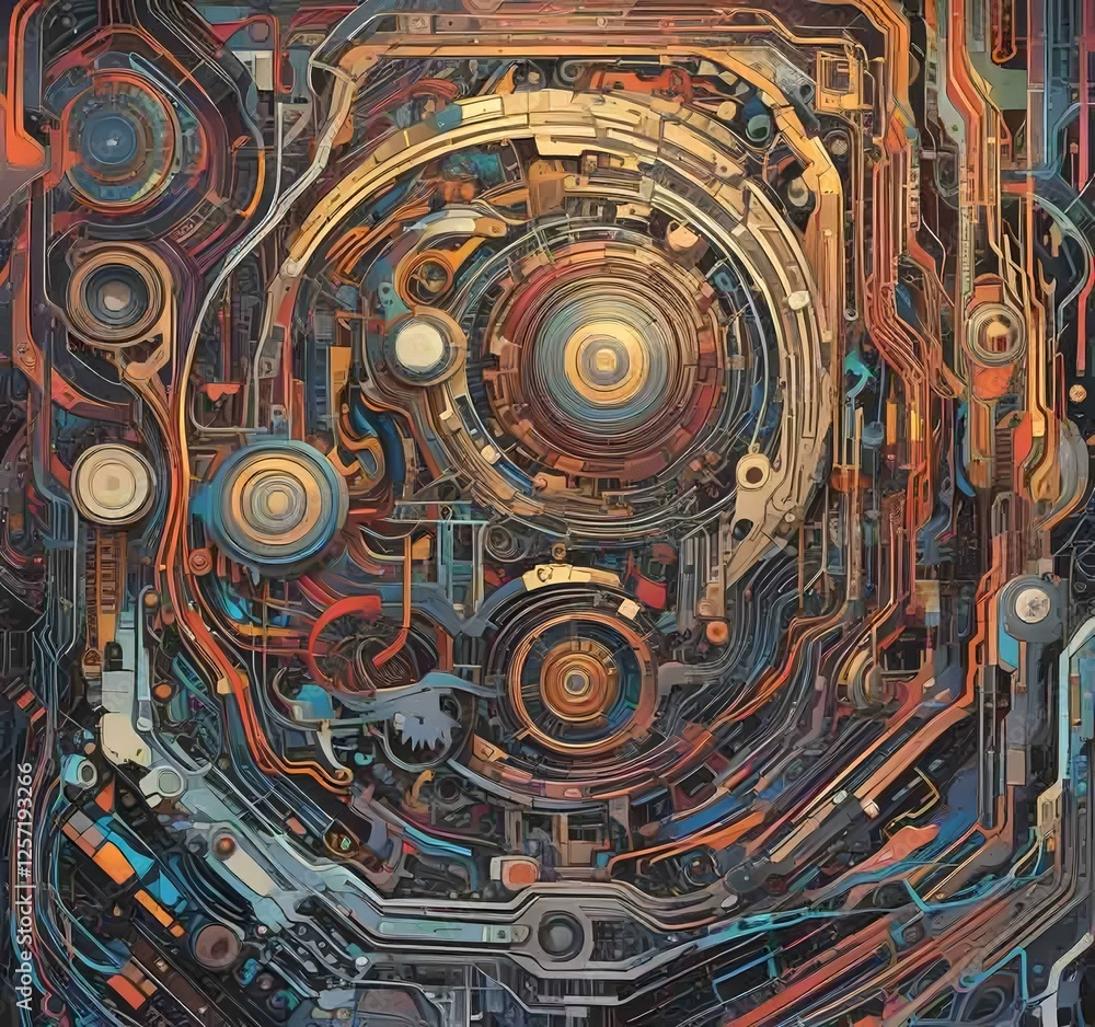 Illustration of abstract technology background. Illustration of abstract technology background.