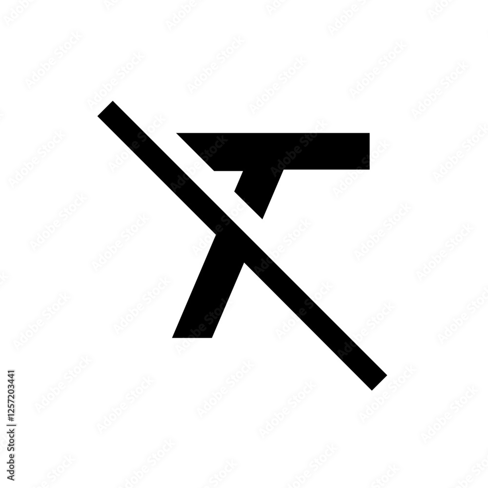 Text Strikethrough Icon
