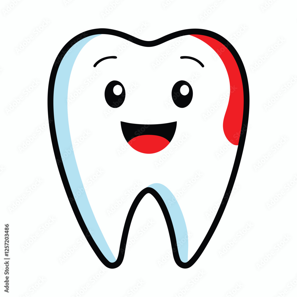 Happy Tooth Vector Illustration for Dental Care, Oral Health, and Adorable Cartoon Design
Happy Tooth Vector Illustration for Dental Care, Oral Health, and Adorable Cartoon Design