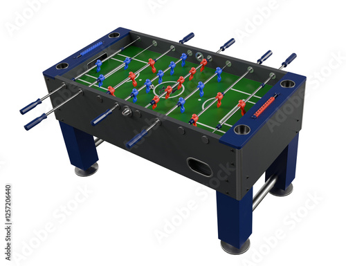 foosball table isolated on white