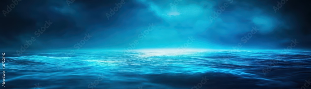 Abstract underwater scene of a stormy deep blue sea Abstract underwater scene of a stormy deep blue sea