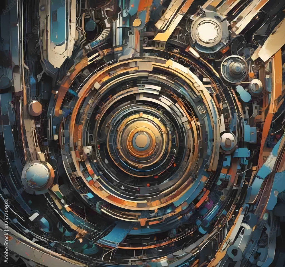 Illustration of abstract technology background. Illustration of abstract technology background.