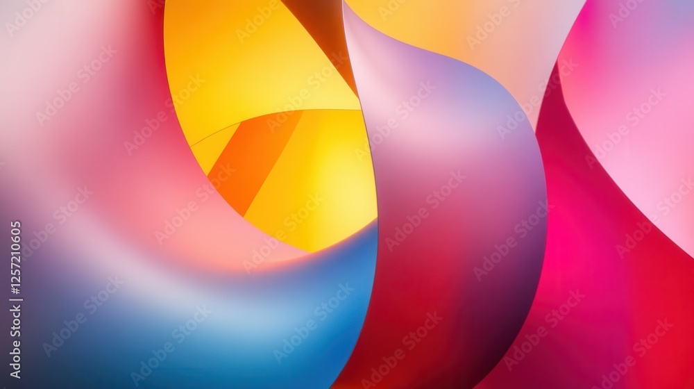 Abstract Colorful Swirl Background with Pink, Yellow, and Purple Waves Abstract Colorful Swirl Background with Pink, Yellow, and Purple Waves