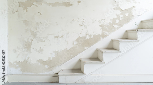 Vintage White Stairway: A c...