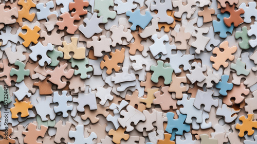 Pastel Jigsaw Puzzle Pieces...