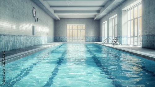 Interior of a public swimming pool