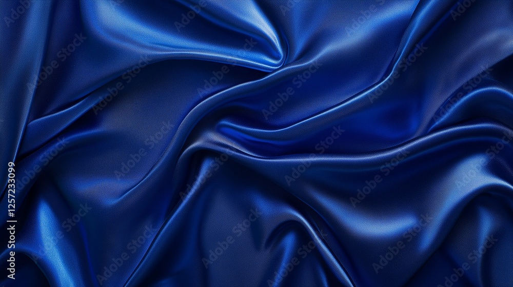 Obraz premium blue satin background