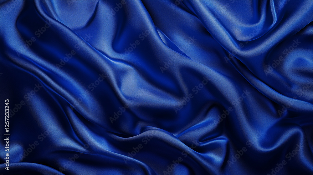 Obraz premium blue satin background