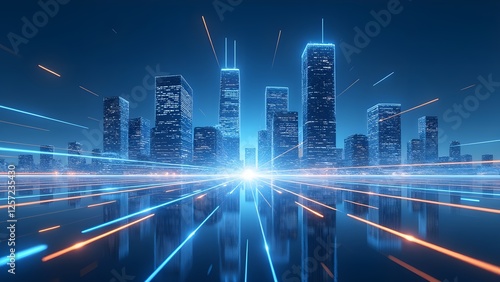 Interweaving light and shadow in the city of the future