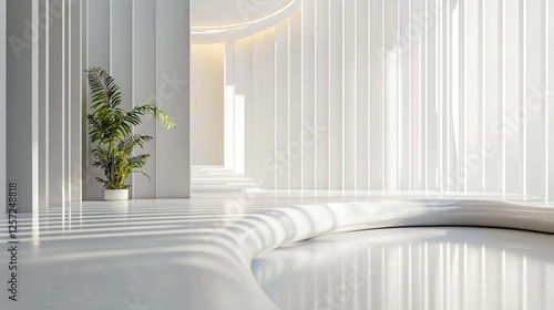 A minimalist luxurious white background 