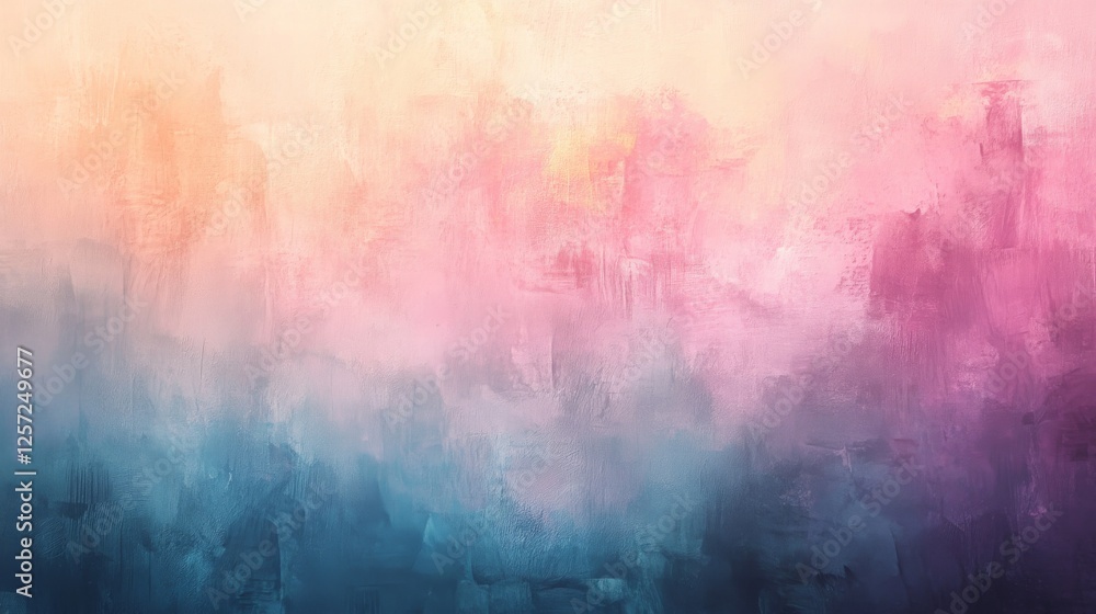 Fototapeta premium Soft gradient of colors abstract painting with textures shown