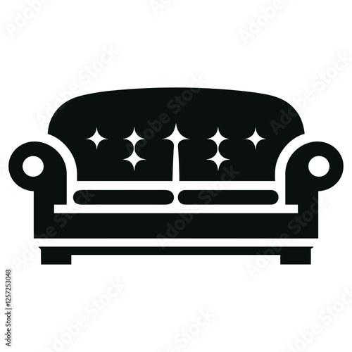 Sparkling Clean Sofa Icon for Upholstery Services