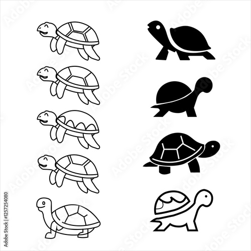 tortoise icon  with tortoise logo