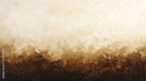 Abstract painting with shades of brown and white texture photo