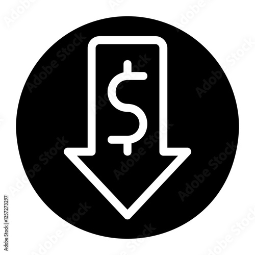 dollar glyph icon