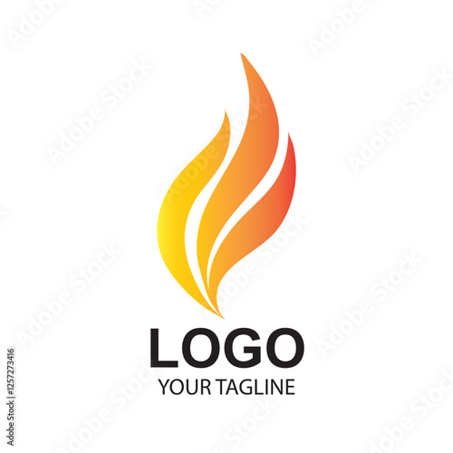 fire logo vector illustration