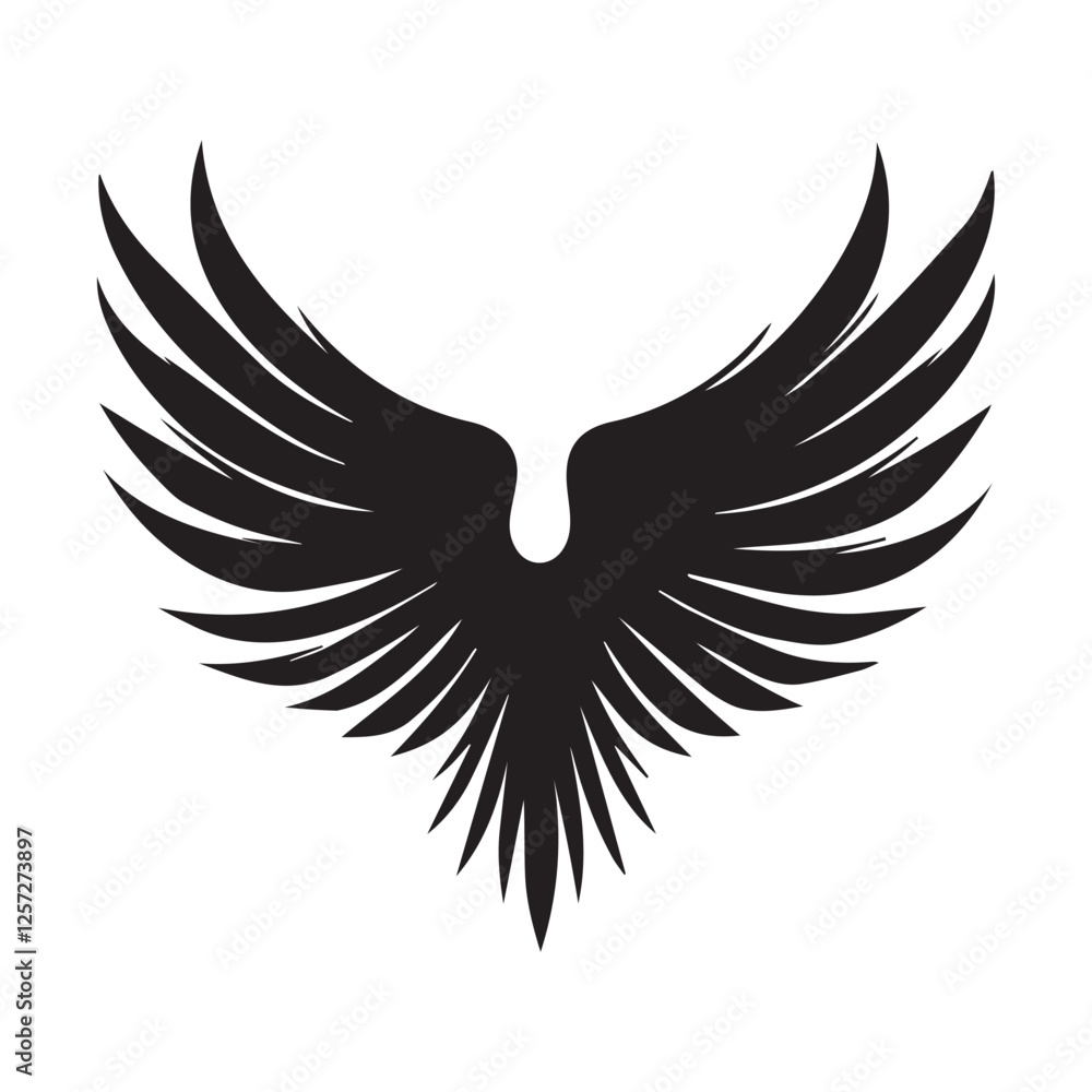 Obraz premium eagle wings vector