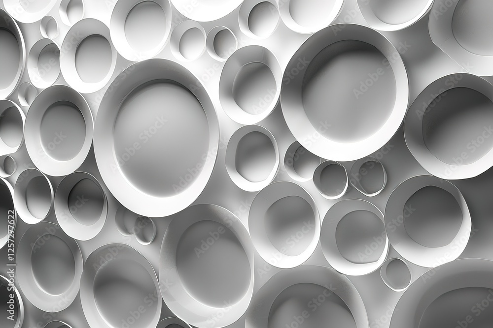 Abstract paper circle design silver background texture. Abstract paper circle design silver background texture.
