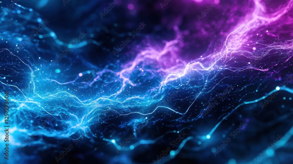 A vibrant, abstract image showcasing electric blue and purple light patterns, evoking a sense of dynamic energy and movement. A vibrant, abstract image showcasing electric blue and purple light patterns, evoking a sense of dynamic energy and movement.