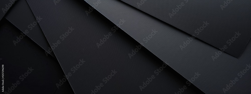 Angular patterns on a black background, minimalist design banner template with white space for text. Perfect for dynamic and modern presentations, websites, and digital designs. Angular patterns on a black background, minimalist design banner template with white space for text. Perfect for dynamic and modern presentations, websites, and digital designs.