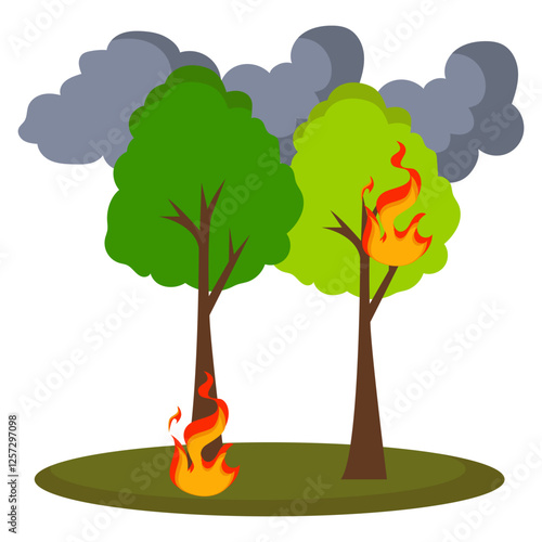 Forest Fires Illustration