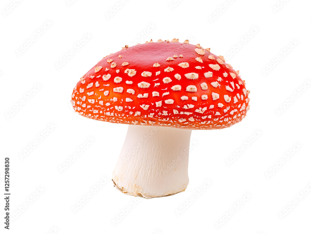A close-up of a fresh mushroom on a white background, highlighting its intricate details and natural texture.
A close-up of a fresh mushroom on a white background, highlighting its intricate details and natural texture.