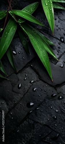 rain drops on a leaf