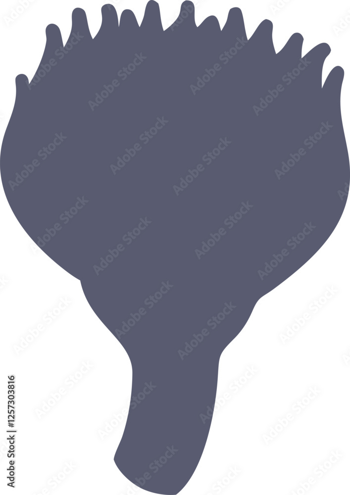 Cardoon vector art with a white background. Cartoon flower bud of artichoke. Cardoon vector art with a white background. Cartoon flower bud of artichoke.