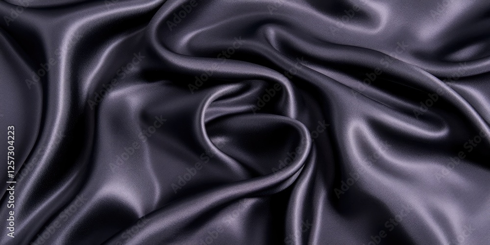 Dark gray satin fabric draped, textured background, elegant, fashion Dark gray satin fabric draped, textured background, elegant, fashion